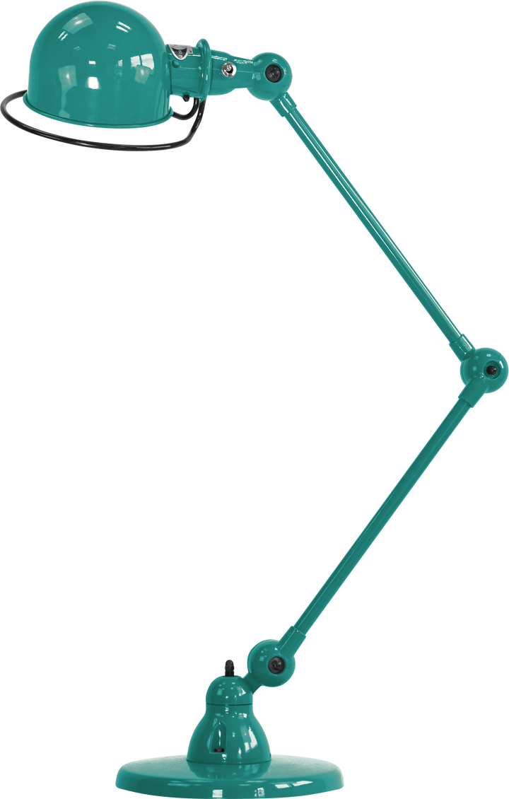 Loft Desk Lamp - D6440 - Jielde - Table + Task - Glossy - Water Blue - RAL5021 - HORNE