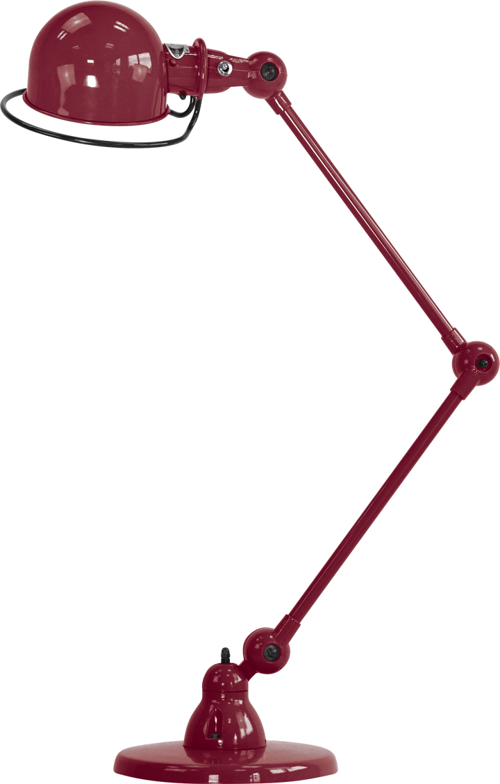 Loft Desk Lamp - D6440 - Jielde - Table + Task - Glossy - Burgundy - RAL3005 - HORNE