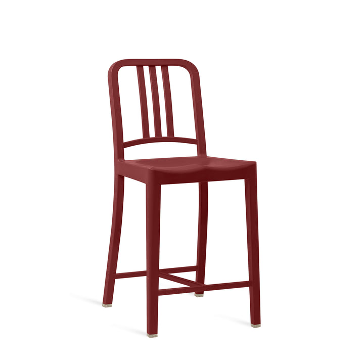 111 Navy Counter Stool - Emeco - Stools + Benches + Ottomans - Bordeaux - HORNE