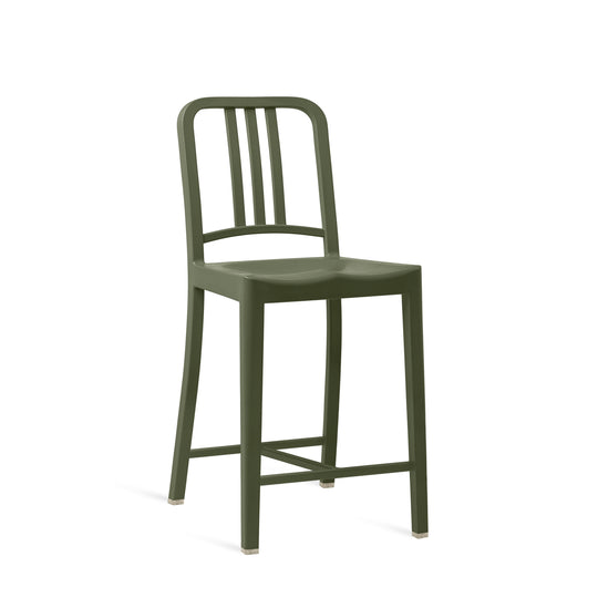 111 Navy Counter Stool - Emeco - Stools + Benches + Ottomans - Cypress Green - HORNE