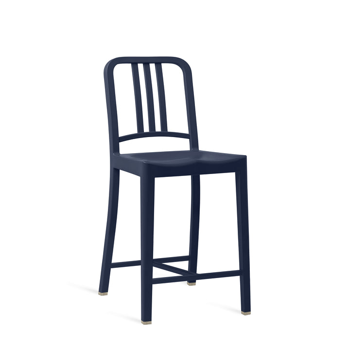 111 Navy Counter Stool - Emeco - Stools + Benches + Ottomans - Dark Blue - HORNE