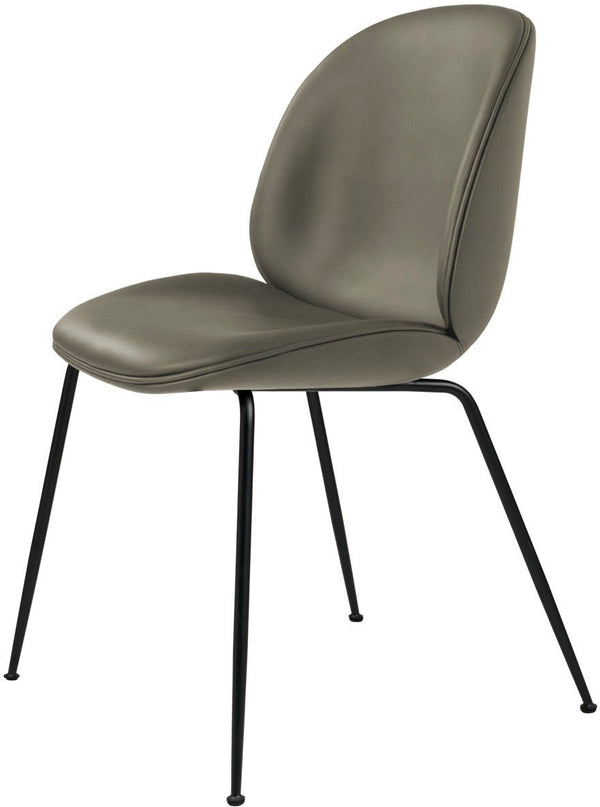 Beetle Dining Chair - Fully Upholstered - Gubi - Chairs - Matte Black - Canvas 2 - 0674 - HORNE