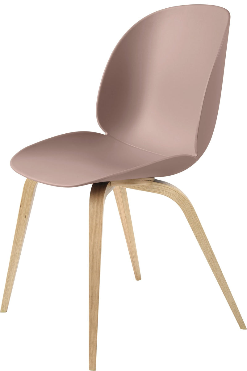 Beetle Dining Chair - Oak Base - Gubi - Chairs - Alabaster White - HORNE