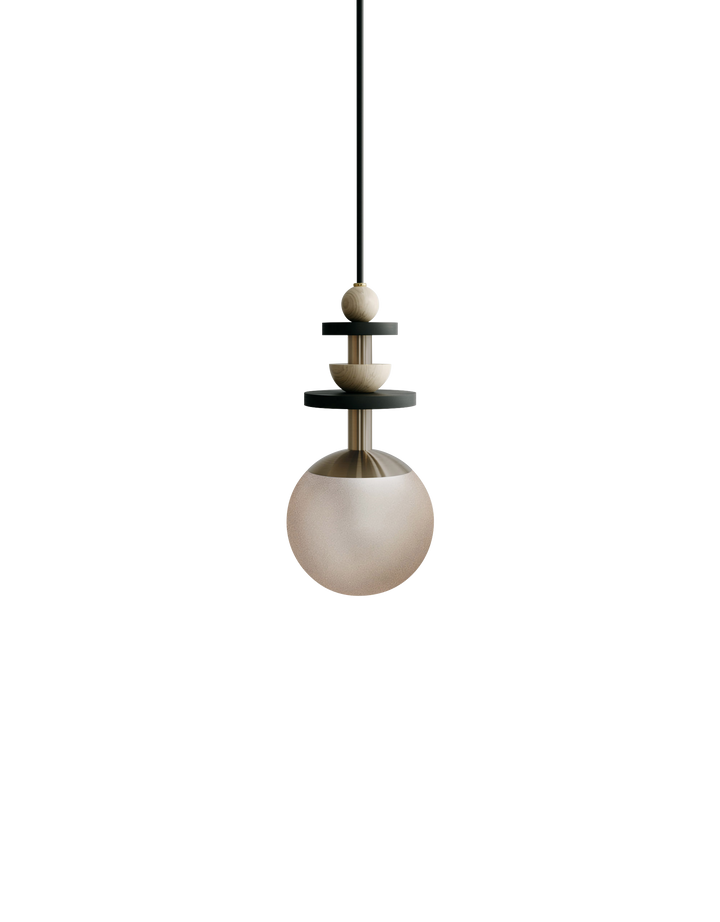 Maru Pendant - Antique Brass - Ladies & Gentlemen - Pendants - 6" - Medium - Bronze Translucent - HORNE