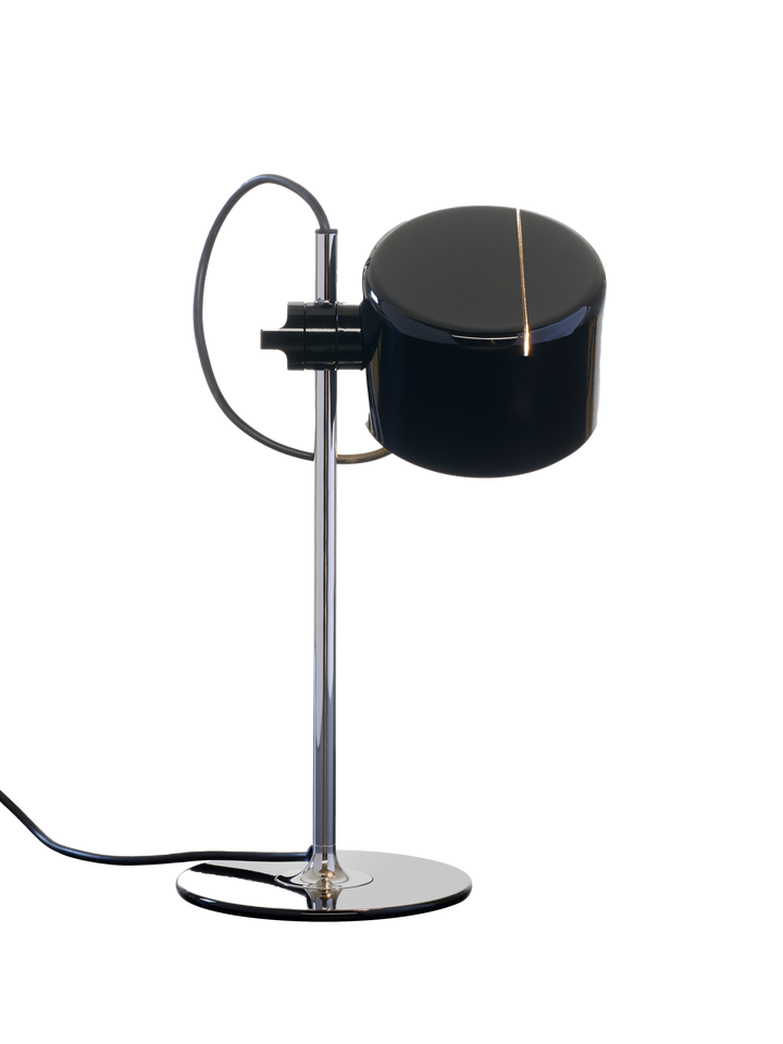Mini Coupé Table Lamp - Oluce - Table + Task - Lacquered Black - HORNE