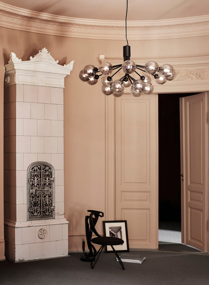 Apiales 18 Pendant - Nuura - Pendants - Satin Black/Optic Smoked - HORNE