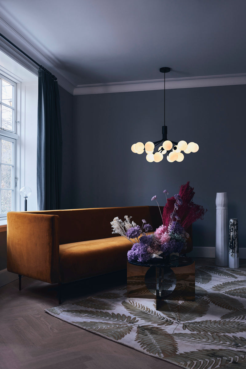 Apiales 18 Pendant - Nuura - Pendants - Brushed Brass/Opal White - HORNE