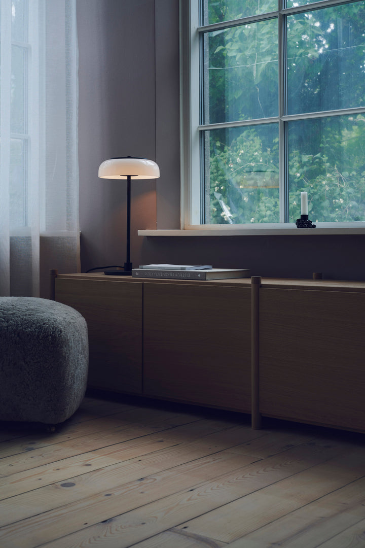 Blossi Table Lamp - Nuura - Table + Task - Black/Opal White - HORNE