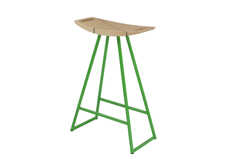 Roberts Counter Stool - Tronk - Stools + Benches + Ottomans - Walnut - Green - HORNE