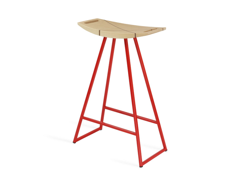 Roberts Counter Stool - Tronk - Stools + Benches + Ottomans - Walnut - Green - HORNE