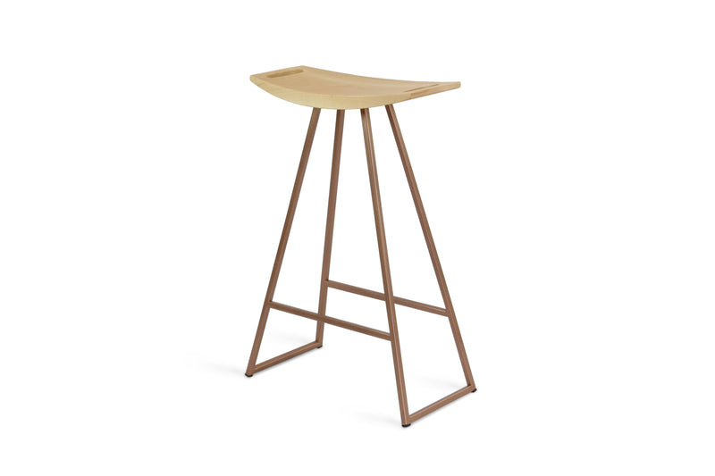 Roberts Counter Stool - Tronk - Stools + Benches + Ottomans - Walnut - Green - HORNE