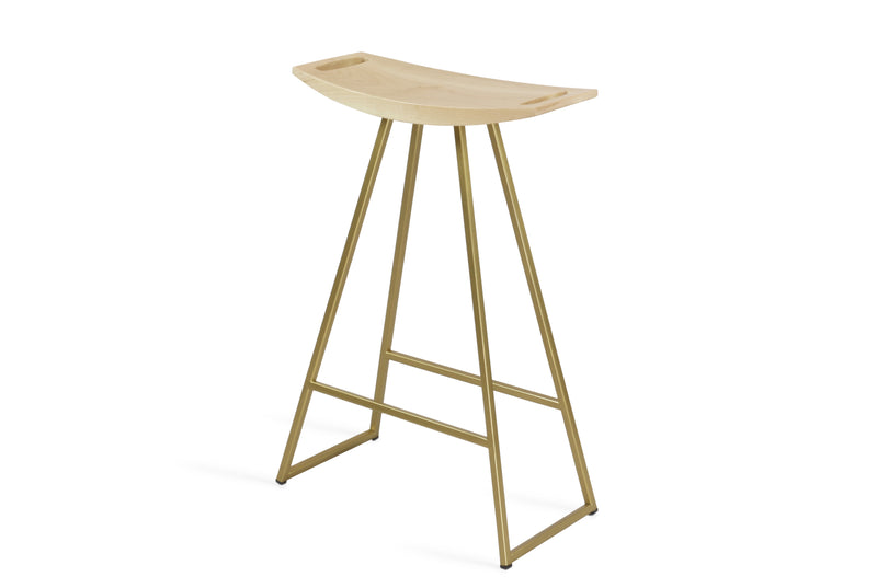 Roberts Counter Stool - Tronk - Stools + Benches + Ottomans - Walnut - Green - HORNE