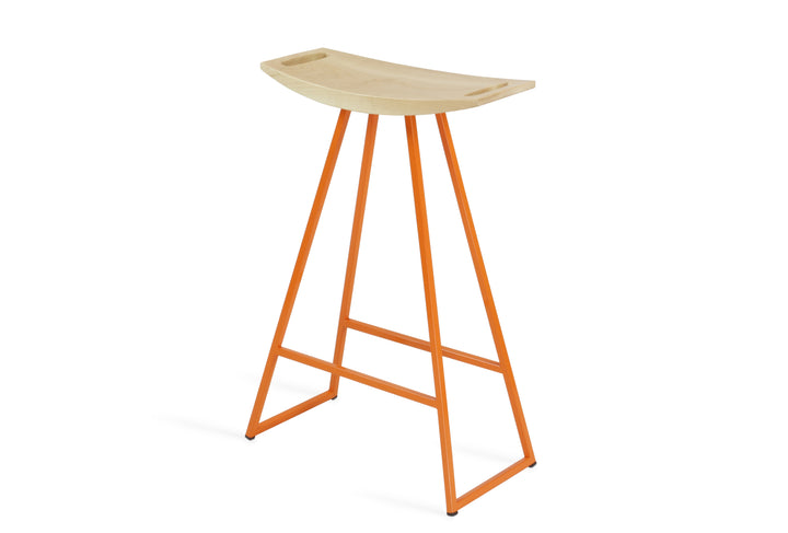 Roberts Counter Stool - Tronk - Stools + Benches + Ottomans - Maple - Orange - HORNE