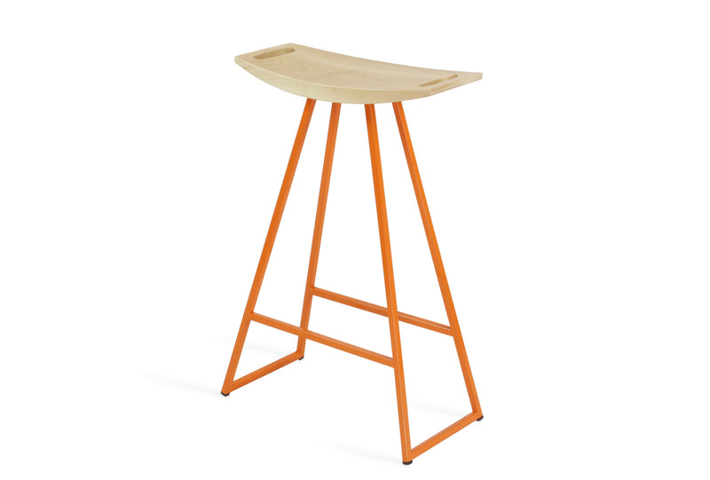 Roberts Counter Stool - Tronk - Stools + Benches + Ottomans - Walnut - Green - HORNE