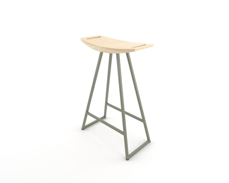 Roberts Counter Stool - Tronk - Stools + Benches + Ottomans - Walnut - Green - HORNE