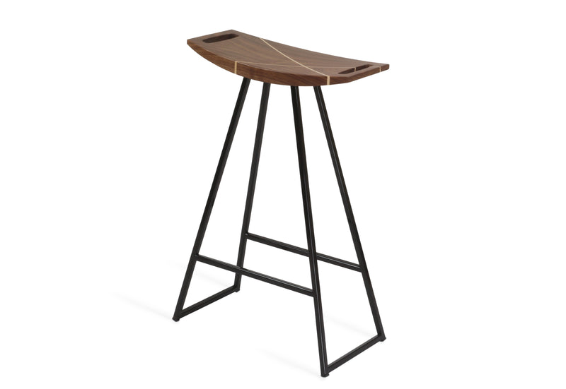 Roberts Counter Stool - Tronk - Stools + Benches + Ottomans - Walnut - Green - HORNE