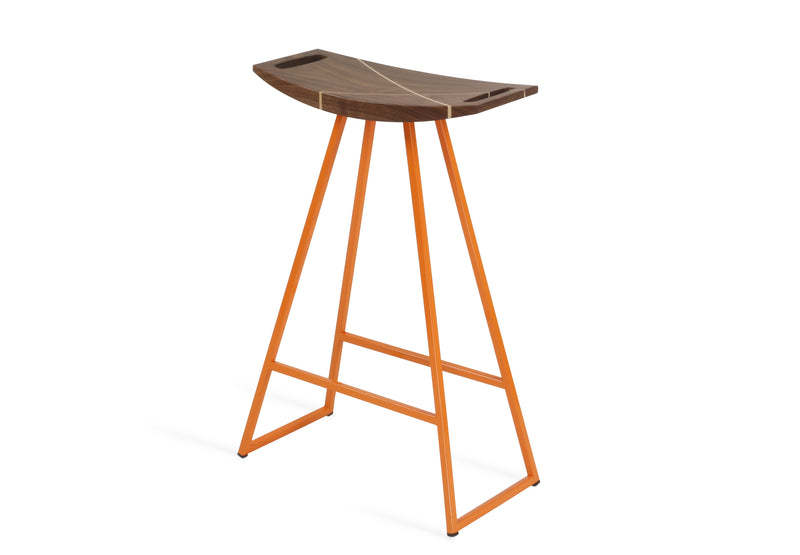 Roberts Counter Stool - Tronk - Stools + Benches + Ottomans - Walnut - Green - HORNE