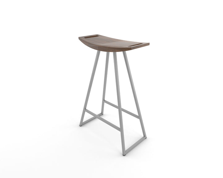 Roberts Counter Stool - Tronk - Stools + Benches + Ottomans - Walnut - Gray - HORNE