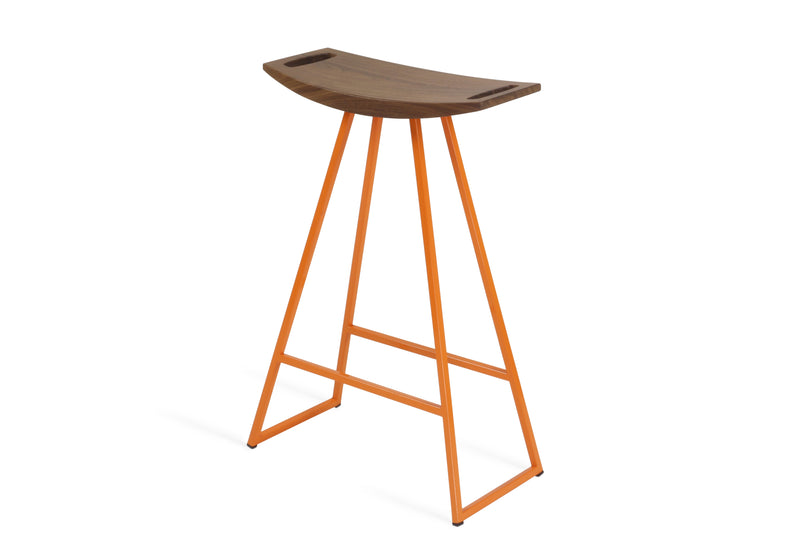 Roberts Counter Stool - Tronk - Stools + Benches + Ottomans - Walnut - Green - HORNE