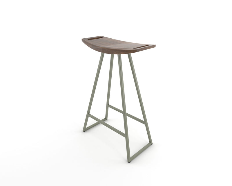 Roberts Counter Stool - Tronk - Stools + Benches + Ottomans - Walnut - Green - HORNE
