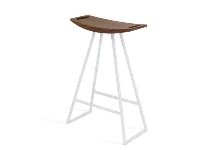 Roberts Counter Stool - Tronk - Stools + Benches + Ottomans - Walnut - White - HORNE