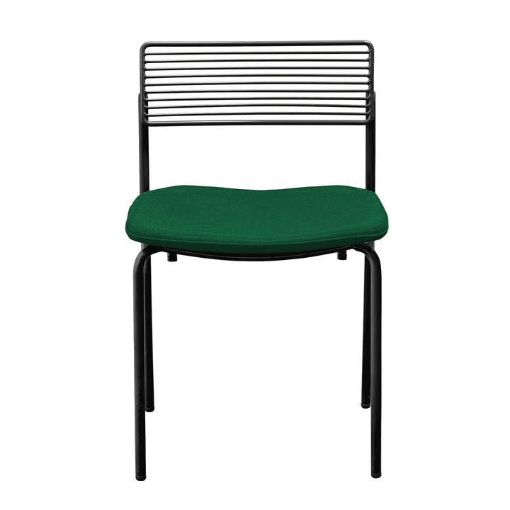 The Rachel Chair - Set of 2 - Bend Goods - Chairs - Black - Add Forest Green Seat Pad - HORNE