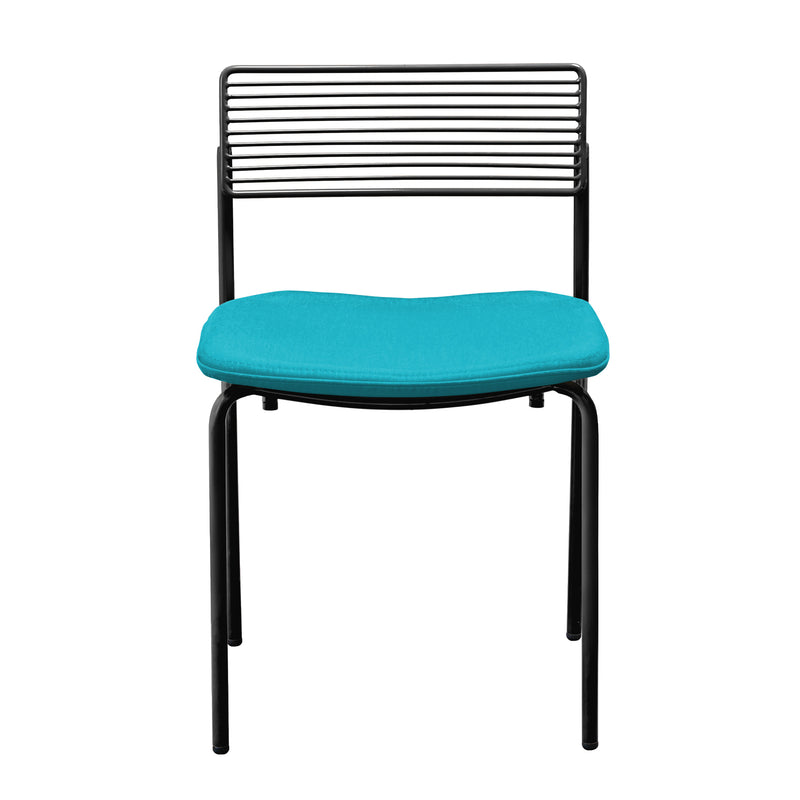 The Rachel Chair - Set of 2 - Bend Goods - Chairs - Black - Add Teal Seat Pad - HORNE