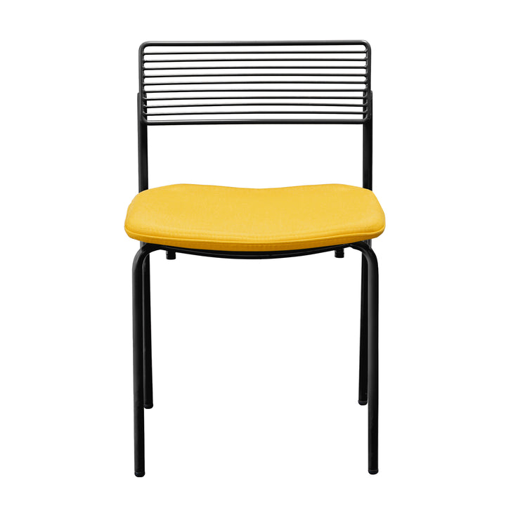 The Rachel Chair - Set of 2 - Bend Goods - Chairs - Black - Add Yellow Seat Pad - HORNE