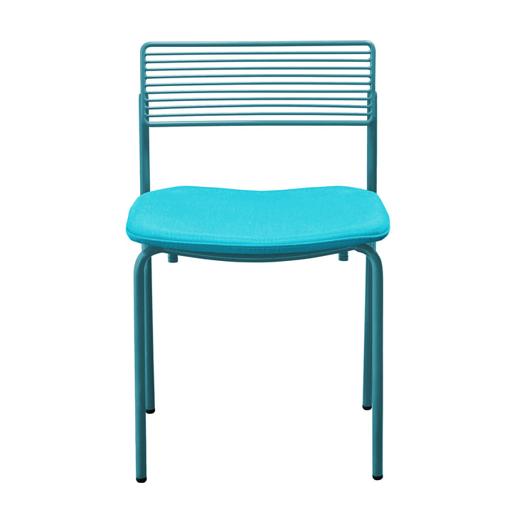 The Rachel Chair - Set of 2 - Bend Goods - Chairs - Peacock Blue - Add Aruba Seat Pad - HORNE