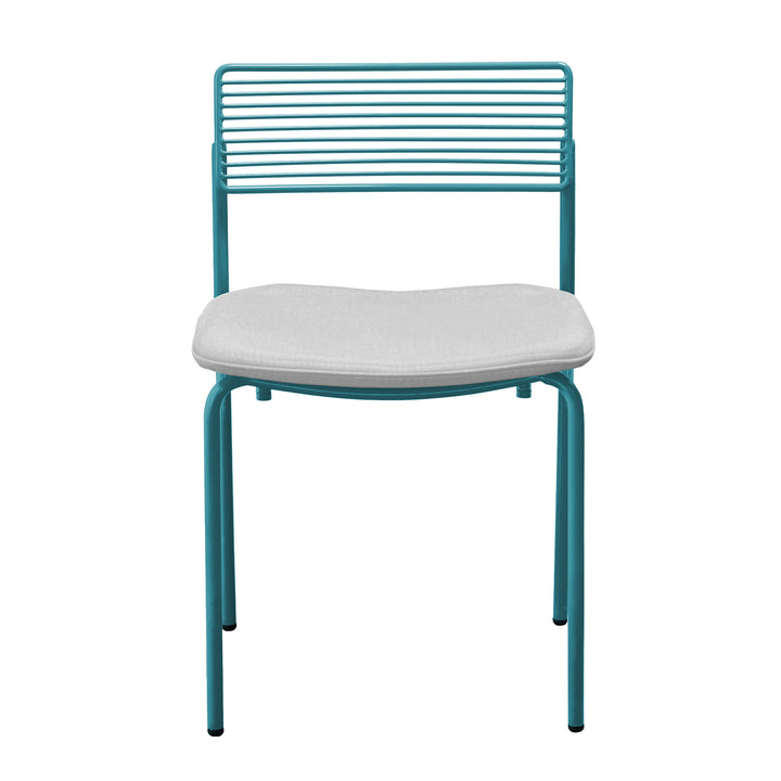 The Rachel Chair - Set of 2 - Bend Goods - Chairs - Peacock Blue - Add Granite Seat Pad - HORNE