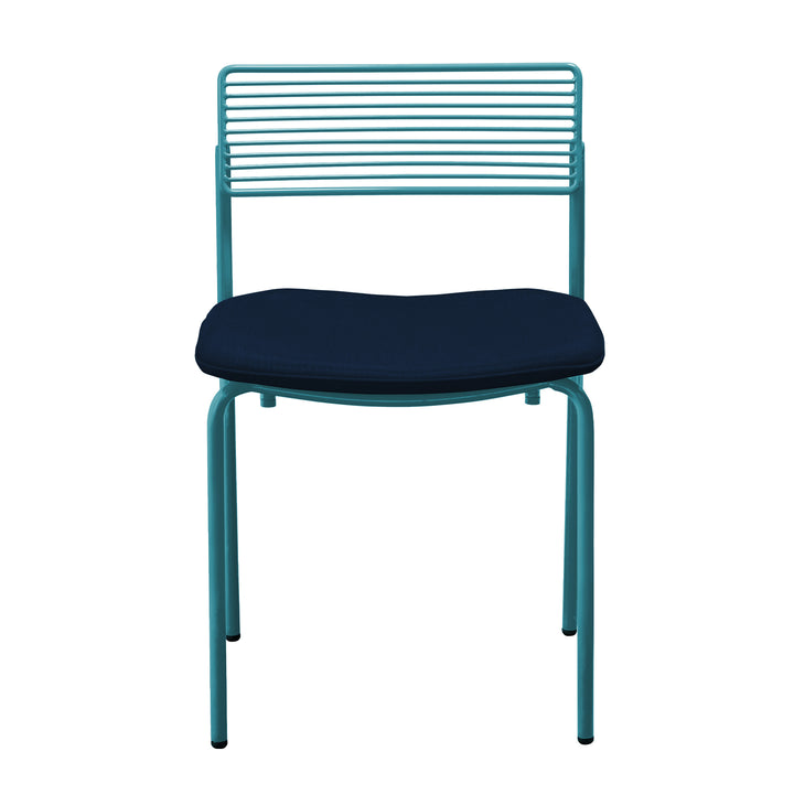 The Rachel Chair - Set of 2 - Bend Goods - Chairs - Peacock Blue - Add Navy Seat Pad - HORNE