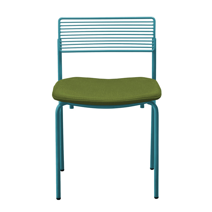 The Rachel Chair - Set of 2 - Bend Goods - Chairs - Peacock Blue - Add Palm Seat Pad - HORNE
