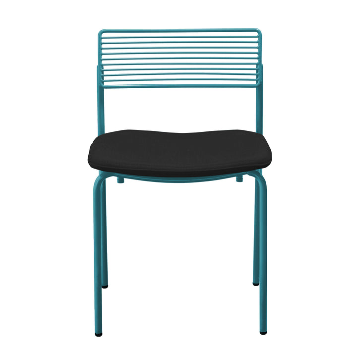 The Rachel Chair - Set of 2 - Bend Goods - Chairs - Peacock Blue - Add Black Seat Pad - HORNE