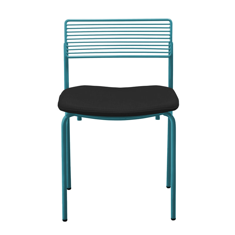 The Rachel Chair - Set of 2 - Bend Goods - Chairs - Black - Add Teal Seat Pad - HORNE