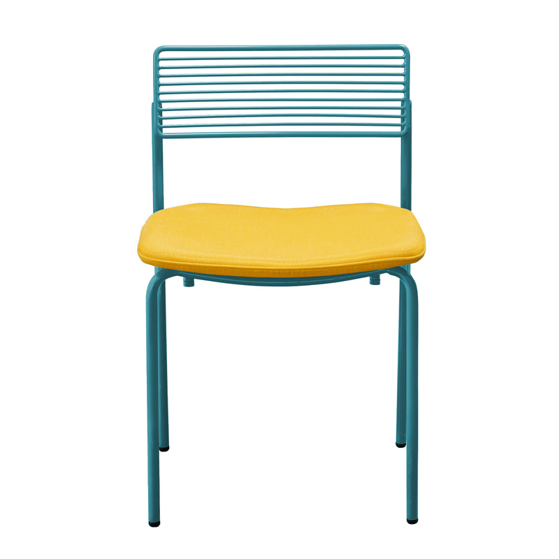 The Rachel Chair - Set of 2 - Bend Goods - Chairs - Black - Add Teal Seat Pad - HORNE