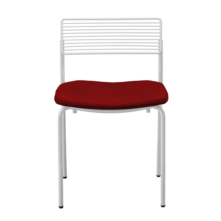 The Rachel Chair - Set of 2 - Bend Goods - Chairs - White - Add Burgundy Seat Pad - HORNE