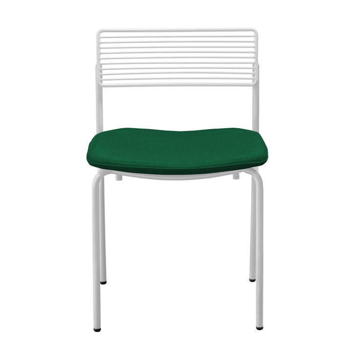 The Rachel Chair - Set of 2 - Bend Goods - Chairs - White - Add Forest Green Seat Pad - HORNE