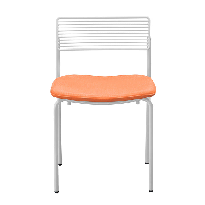 The Rachel Chair - Set of 2 - Bend Goods - Chairs - White - Add Melon Seat Pad - HORNE