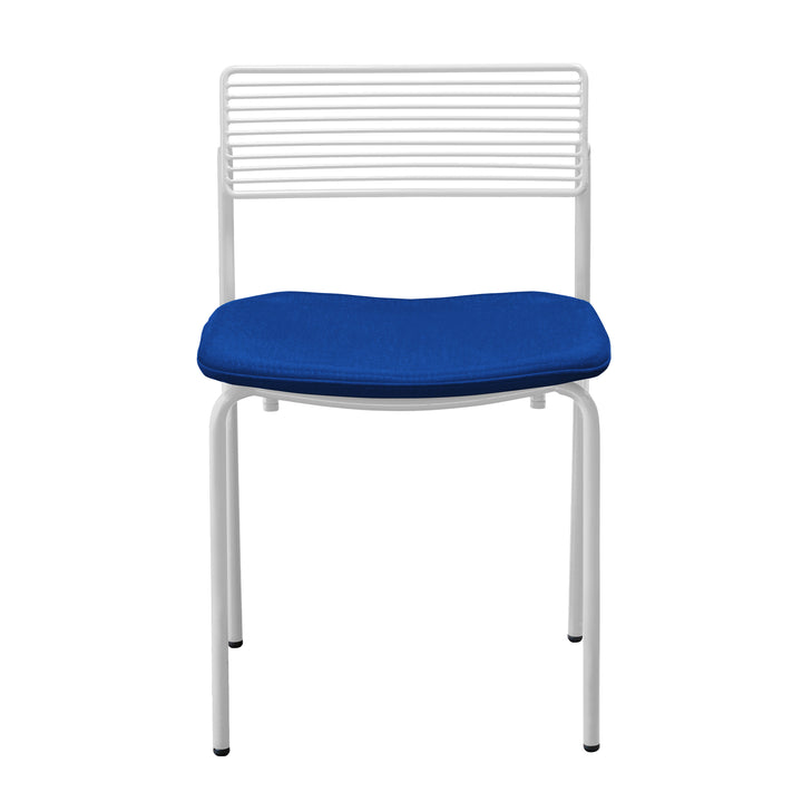 The Rachel Chair - Set of 2 - Bend Goods - Chairs - White - Add True Blue Seat Pad - HORNE