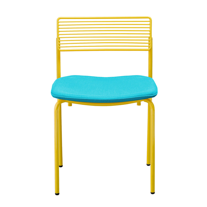 The Rachel Chair - Set of 2 - Bend Goods - Chairs - Yellow - Add Aruba Seat Pad - HORNE