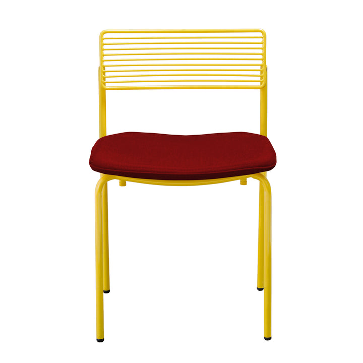 The Rachel Chair - Set of 2 - Bend Goods - Chairs - Yellow - Add Burgundy Seat Pad - HORNE