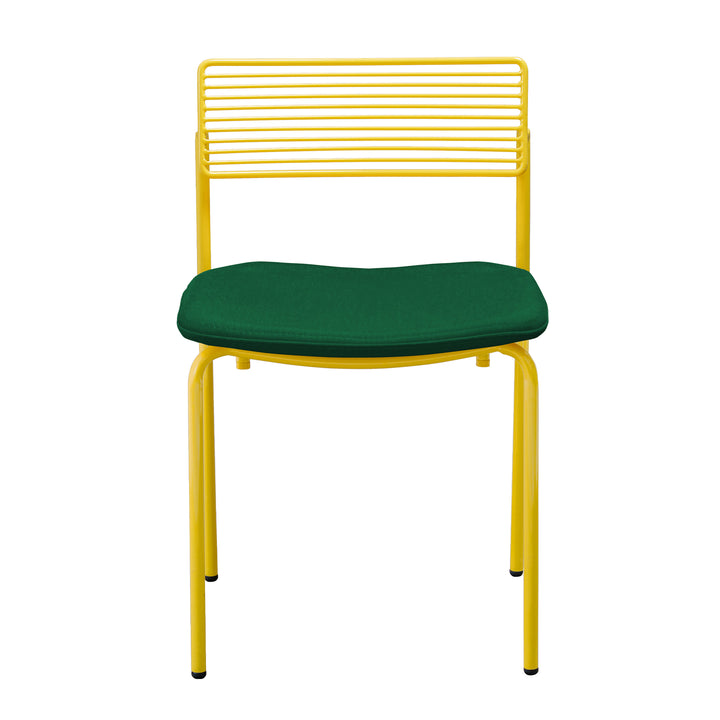 The Rachel Chair - Set of 2 - Bend Goods - Chairs - Yellow - Add Forest Green Seat Pad - HORNE