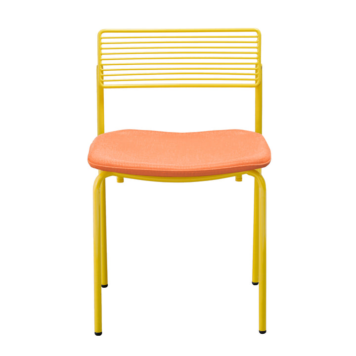 The Rachel Chair - Set of 2 - Bend Goods - Chairs - Yellow - Add Melon Seat Pad - HORNE