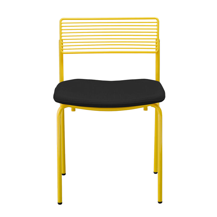 The Rachel Chair - Set of 2 - Bend Goods - Chairs - Yellow - Add Black Seat Pad - HORNE