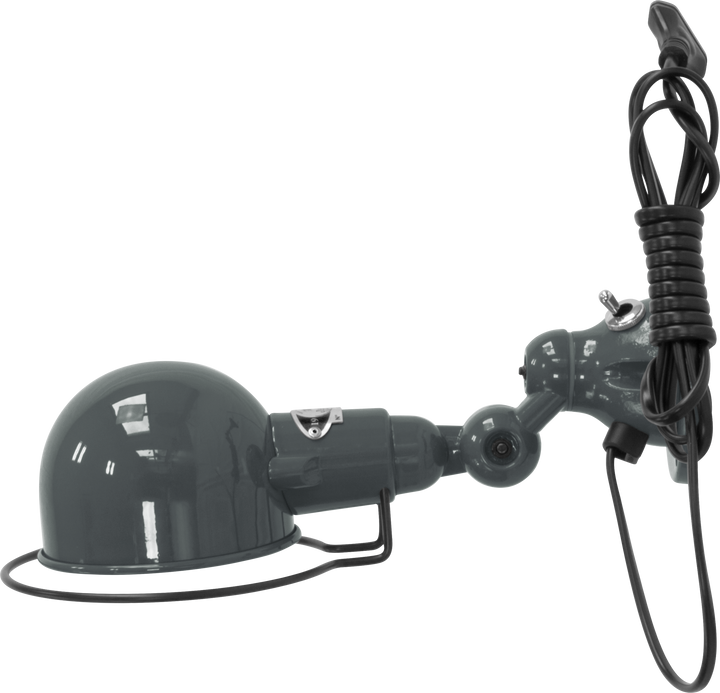 Signal Wall Sconce - SI300 - Glossy Finish - Jielde - Wall Sconces - With Plug & Cord - Granite Grey - RAL7026 - HORNE