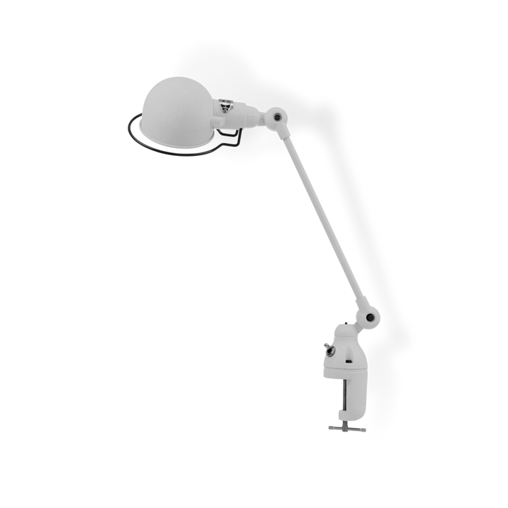 Signal 1 - Arm Clamp Lamp - SI312 - Jielde - Table + Task - Glossy - Silver Grey - RAL9006 - HORNE
