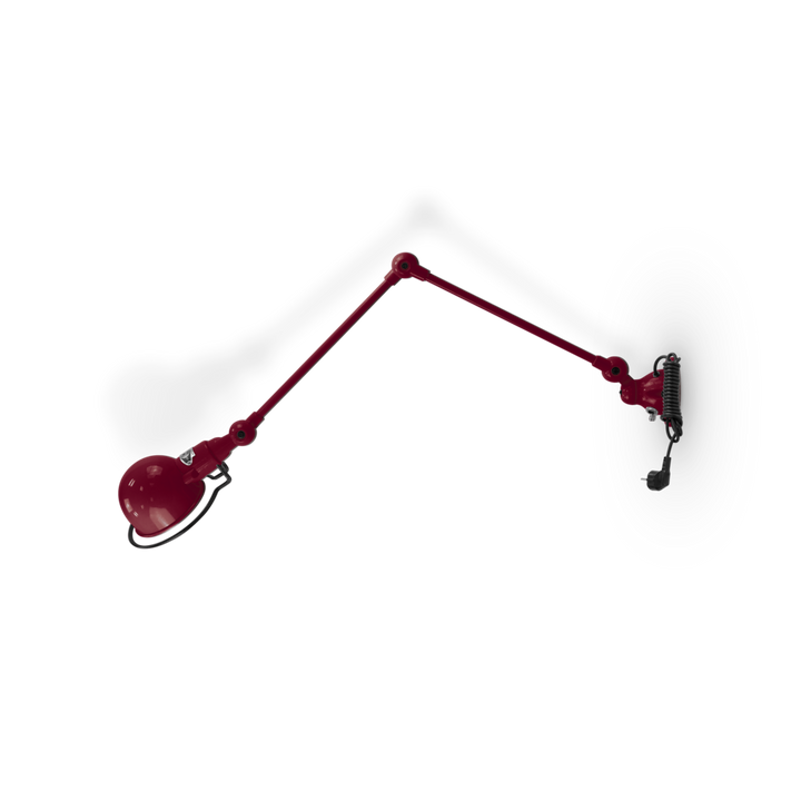 Signal 2 - Arm Wall Sconce - SI331CS - Plug & Cord - Jielde - Wall Sconces - Glossy - Burgundy - RAL3005 - HORNE