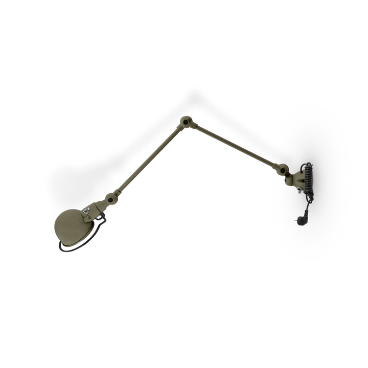 Signal 2 - Arm Wall Sconce - SI331CS - Plug & Cord - Jielde - Wall Sconces - Matte - Khaki - RAL7002 - HORNE