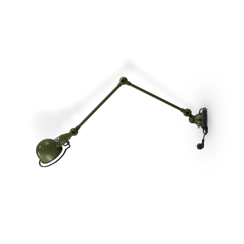 Signal 2 - Arm Wall Sconce - SI331CS - Plug & Cord - Jielde - Wall Sconces - Glossy - Apple Green - RAL6018 - HORNE