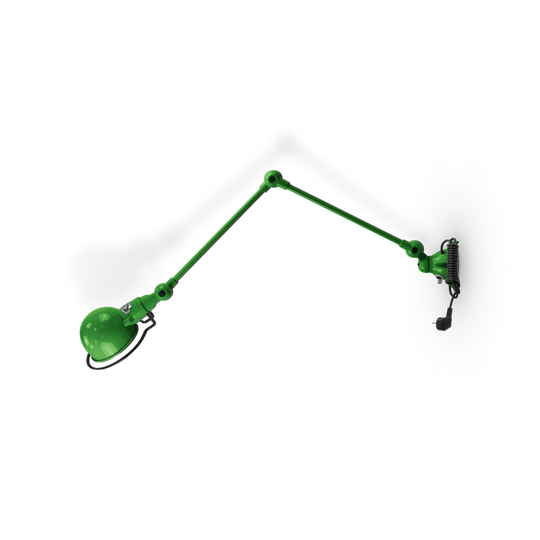 Signal 2 - Arm Wall Sconce - SI331CS - Plug & Cord - Jielde - Wall Sconces - Glossy - Apple Green - RAL6018 - HORNE